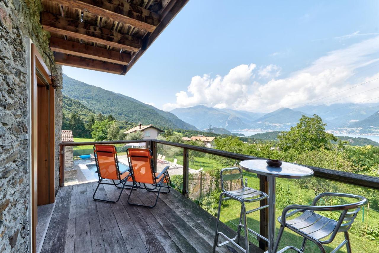 Chalet Con Piscina E Vista Panoramica Colico Kültér fotó